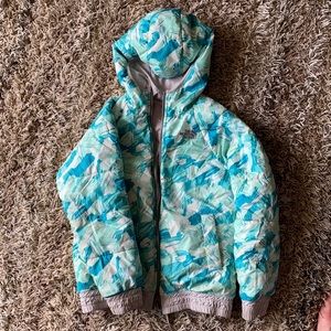 Girls NorthFace winter jacket-reversible